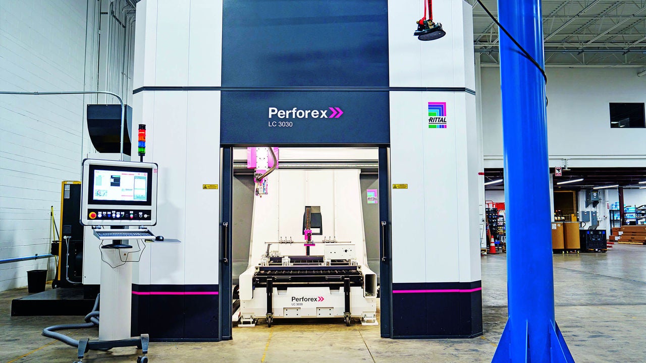 Rittal Perforex laser centre LC – ideal for the automated mechanical modification of standard enclosures