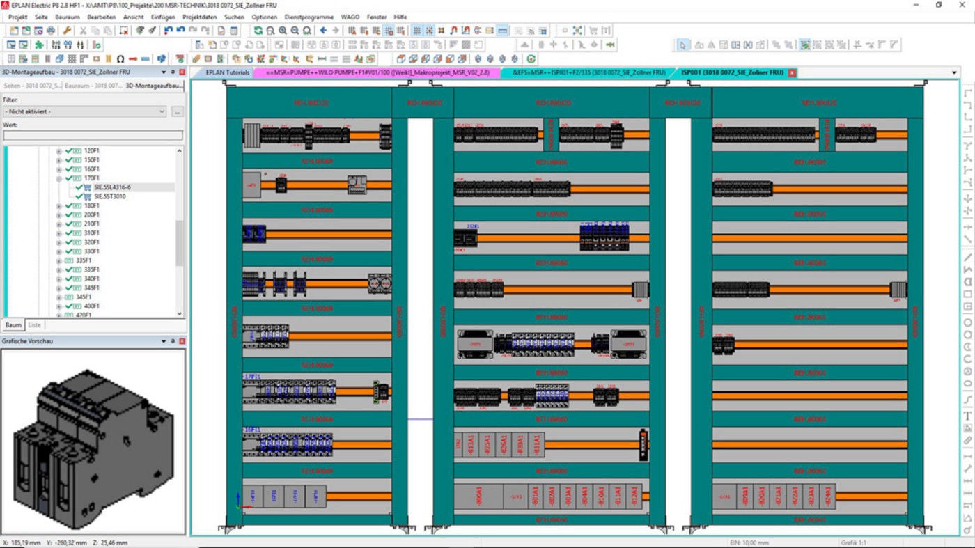 designing the control cabinets and power distribution systems