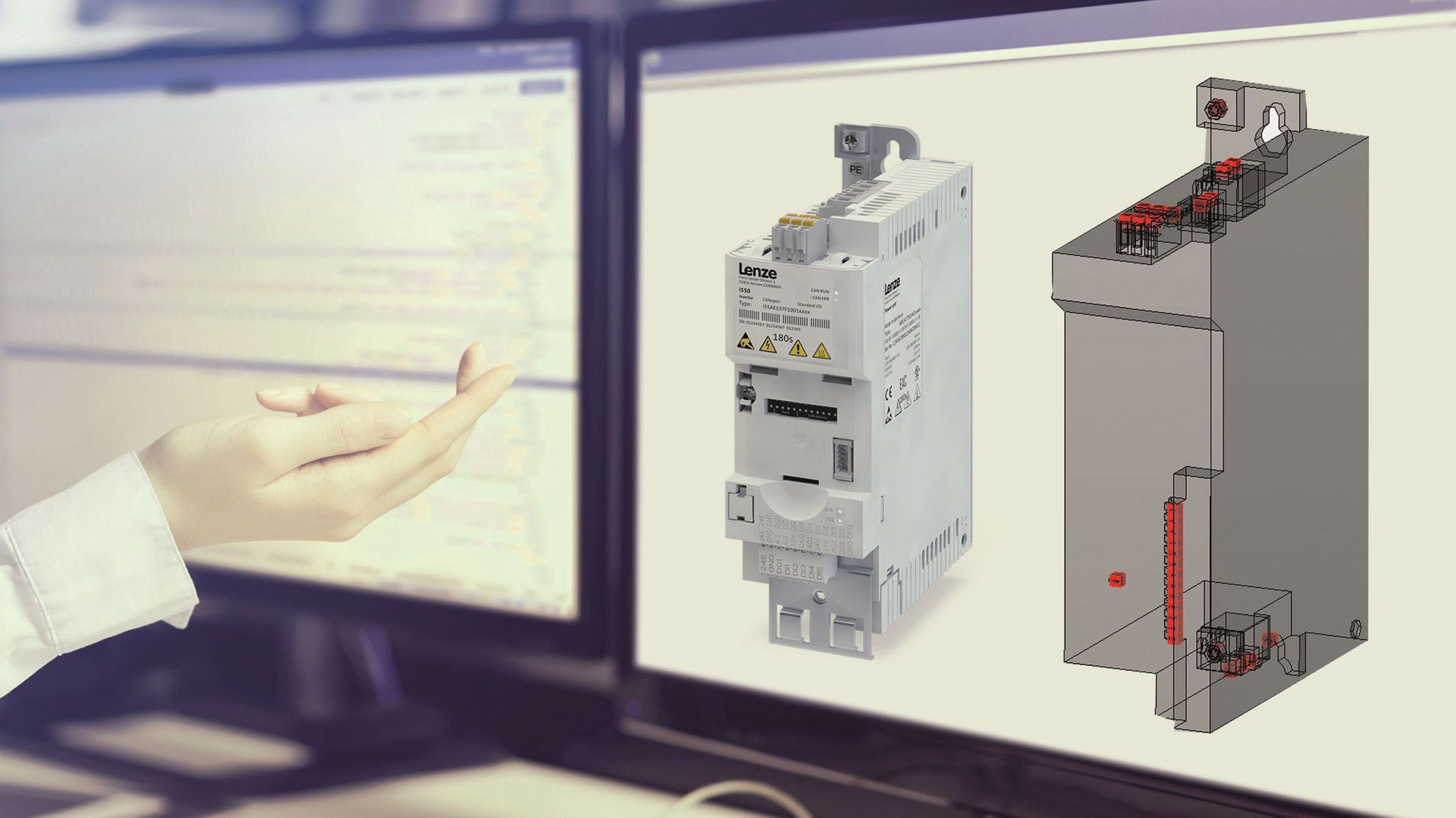 The direct connection of the Lenze product configurator to the new Eplan Platform lets customers find the product they need very quickly.