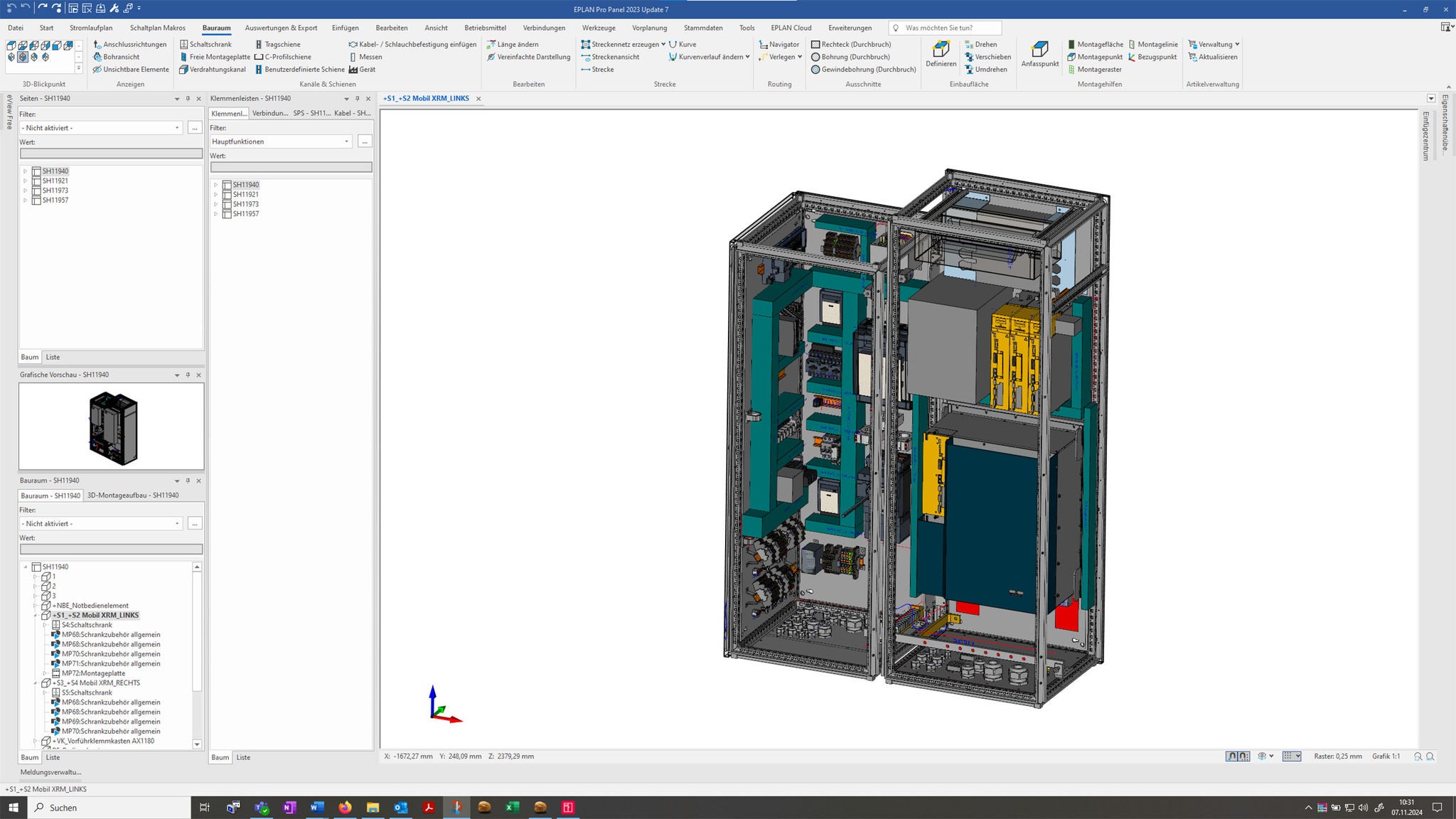 In addition to Eplan Electric P8 and Eplan Fluid, UNTHA e-technology GmbH primarily uses Eplan Pro Panel for electrical planning to create the digital twin of the plants. © UNTHA e-technology GmbH