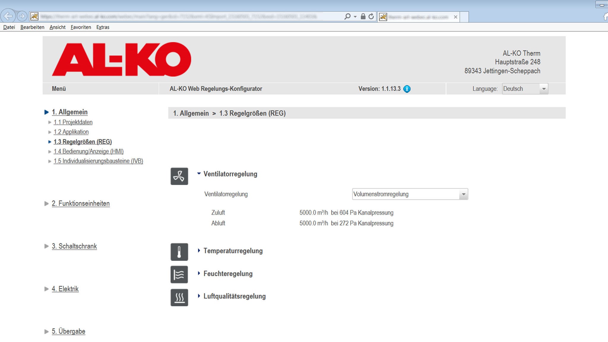 al-ko-control-parameters