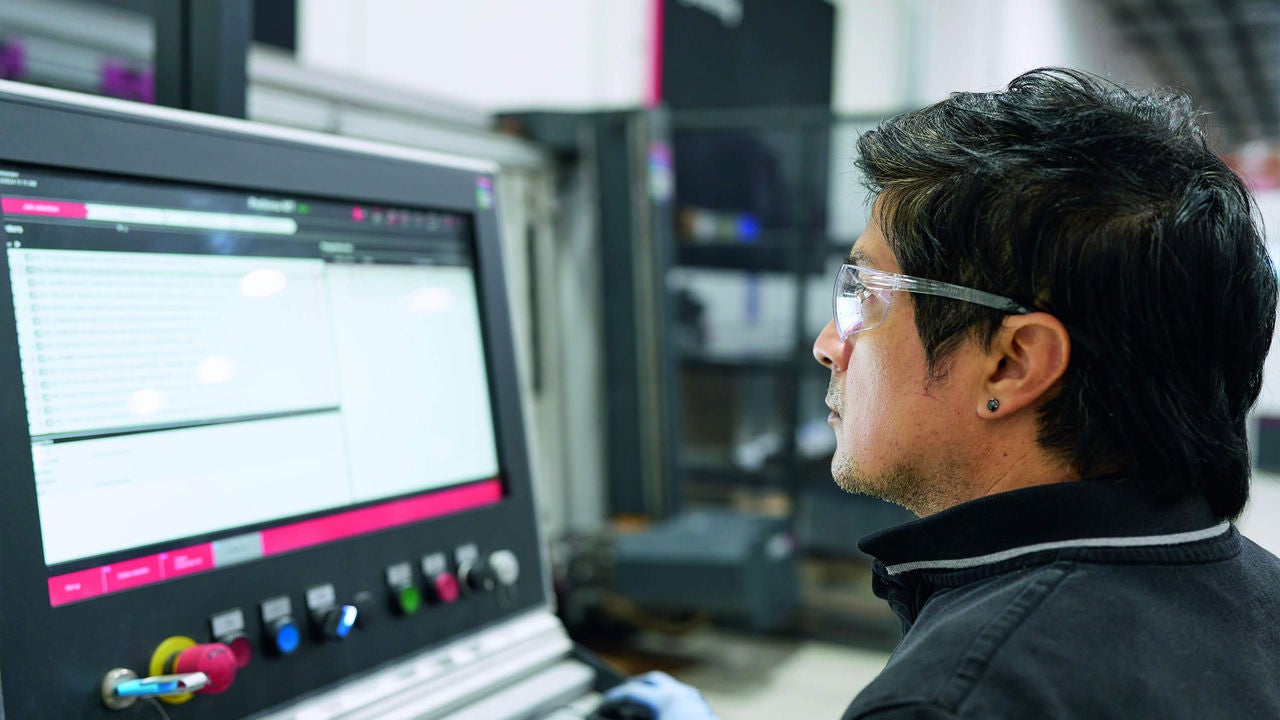 Start of a drilling and milling process