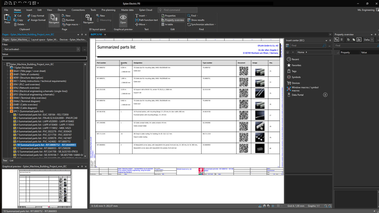 物料清单自动生成