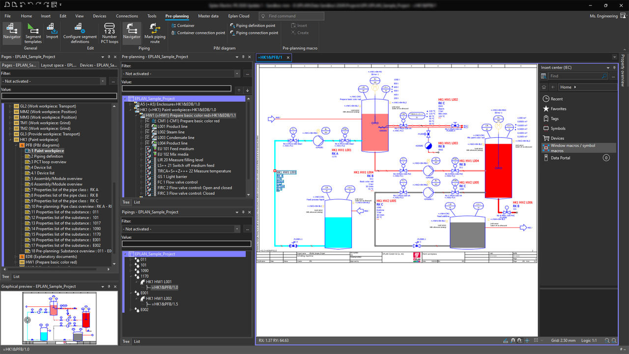 Eplan Preplanning：P&ID